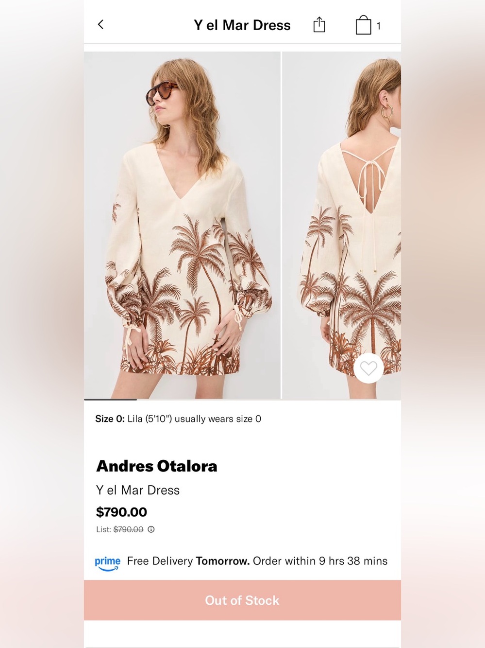 Andres Otalora Palm dress
